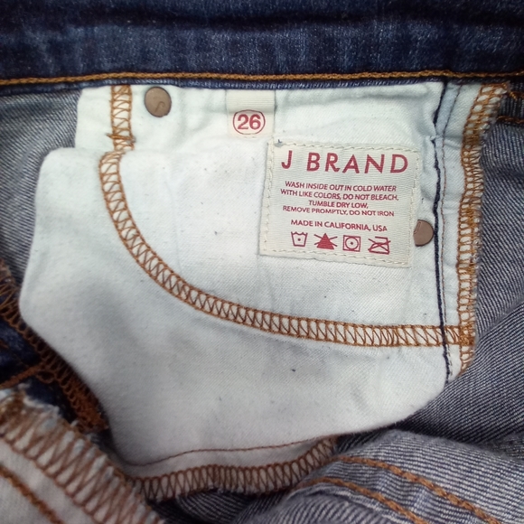 J BRAND PURE Navy Blue Denim Skinny Leg Jeans WornButNotWornOut - Picture 9 of 15